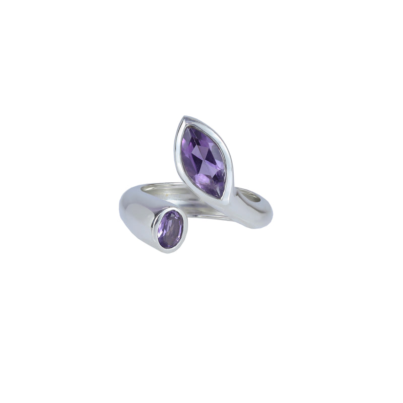 Sterling Silver Amethyst Ring SSR237