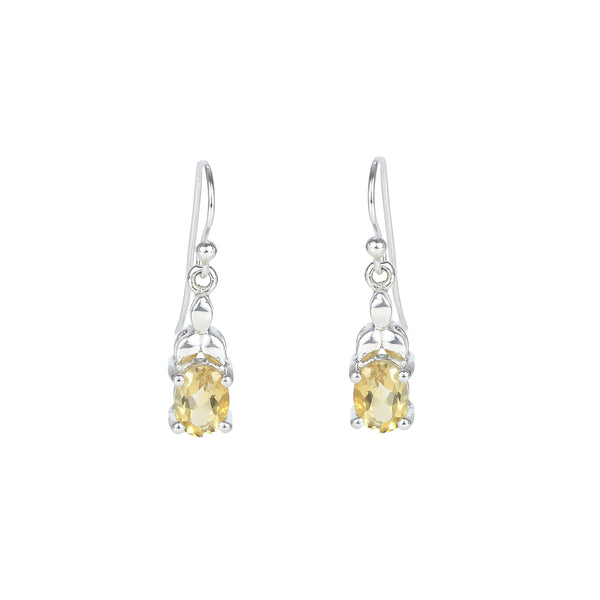 Sterling Silver Citrine Earrings SSER76