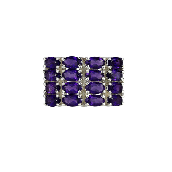 Sterling Silver Amethyst Ring SSR69
