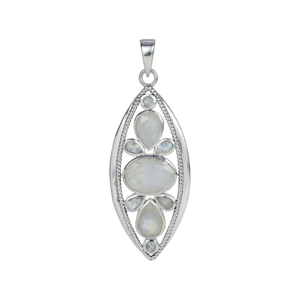 Sterling Silver Moonstone Pendant SSP86