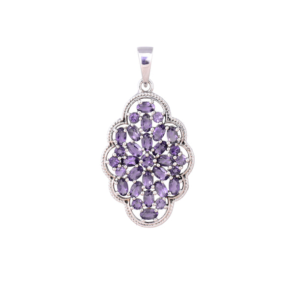 Sterling Silver Amethyst Pendant SSP234