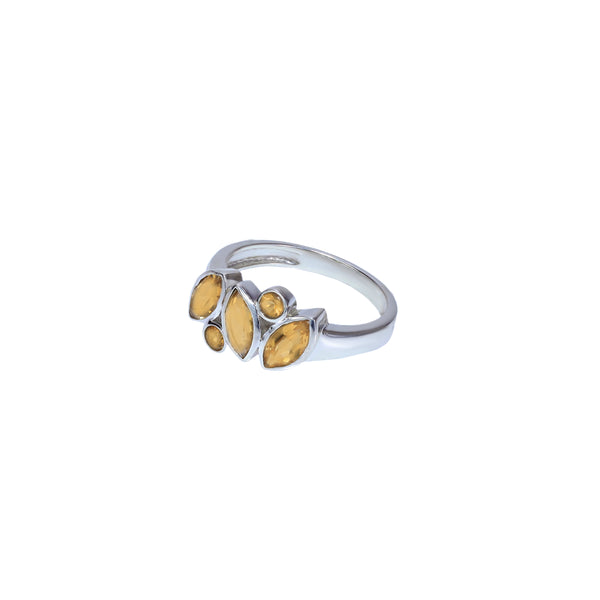 Sterling Silver Citrine Ring SSR230