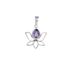 Sterling Silver Amethyst Pendant SSP136