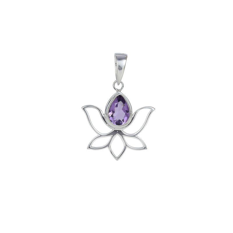 Sterling Silver Amethyst Pendant SSP136
