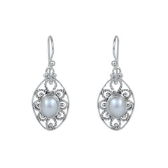 Sterling Silver Pearl Earrings SSER274
