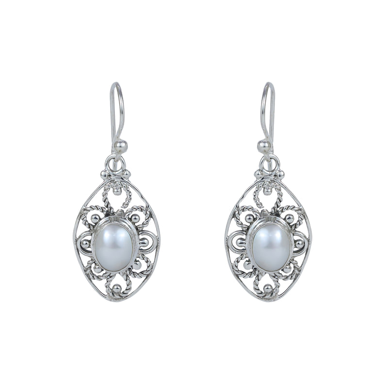 Sterling Silver Pearl Earrings SSER274