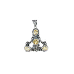 Sterling Silver Citrine Pendant SSP101