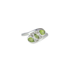 Sterling Silver Peridot Ring SSR426