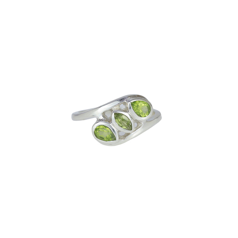 Sterling Silver Peridot Ring SSR426