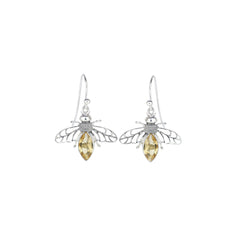 925 Sterling Silver Honey Bee Earrings SSER266