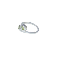 Sterling Silver Peridot Ring SSR426