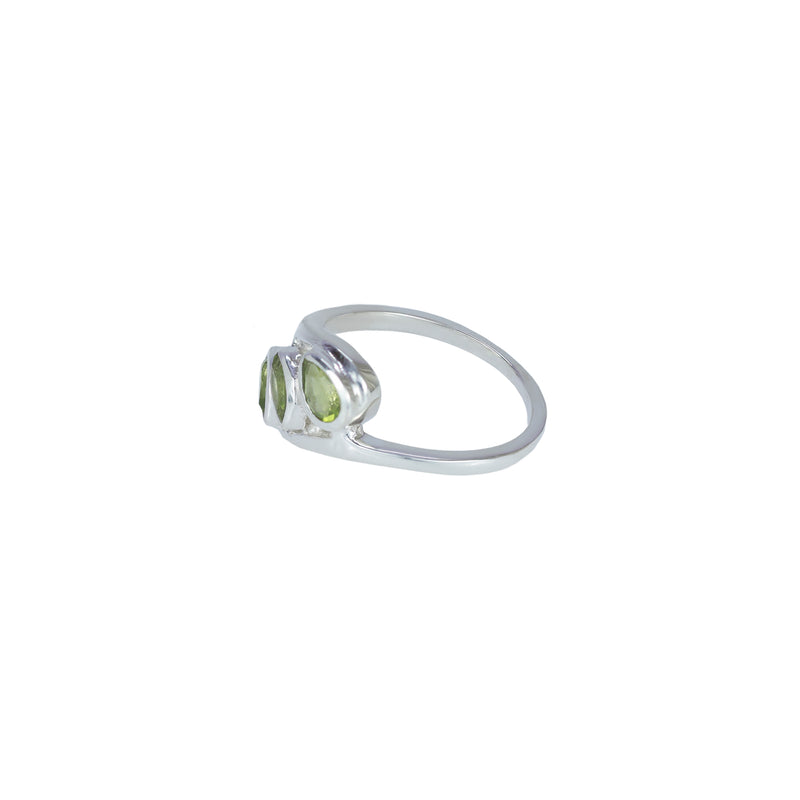 Sterling Silver Peridot Ring SSR426