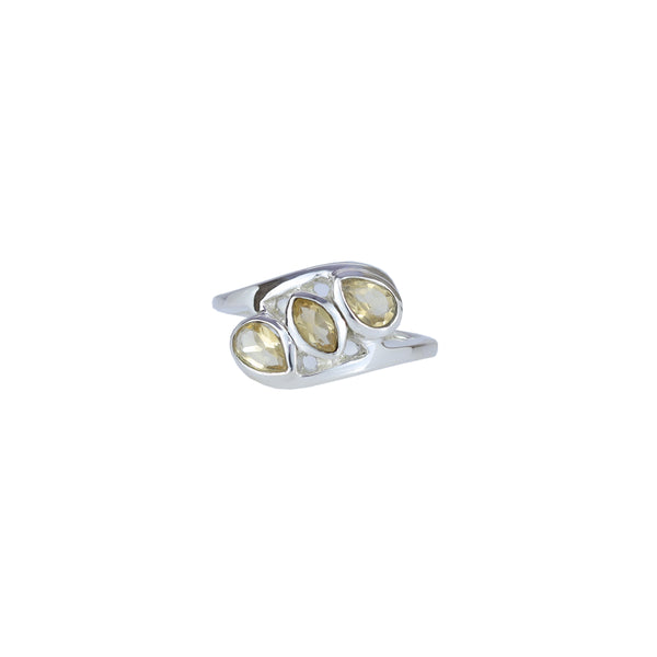 Sterling Silver Citrine Ring SSR426