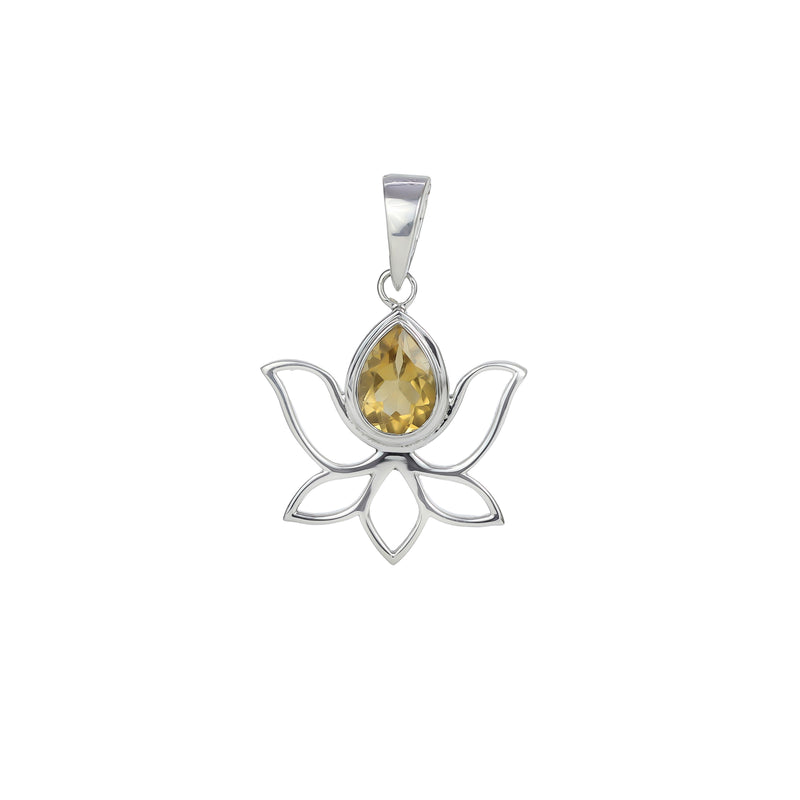 Sterling Silver Citrine Pendant SSP136