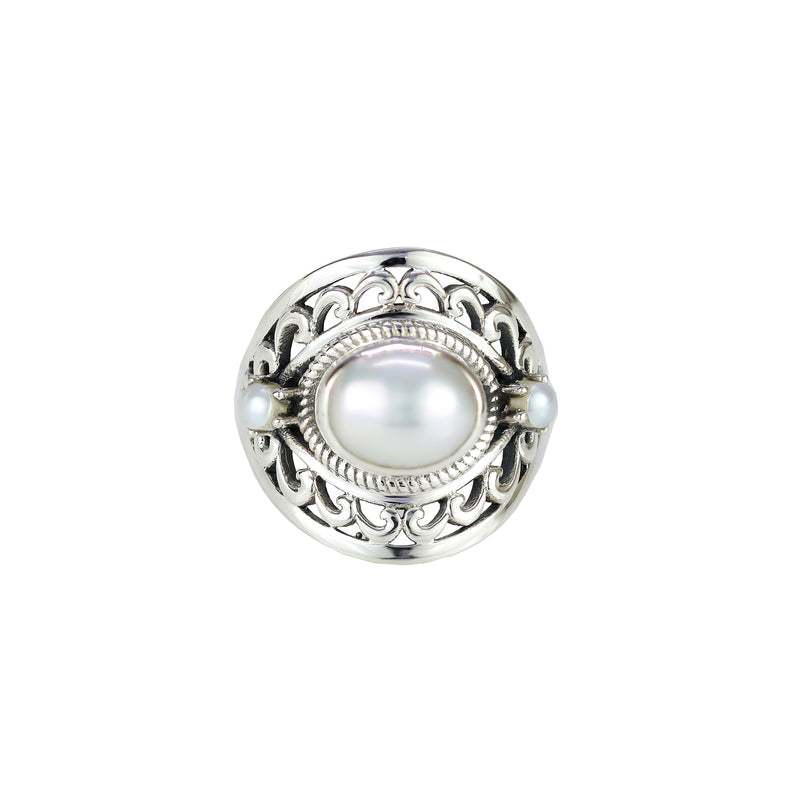 Sterling Silver Pearl Ring SSR110