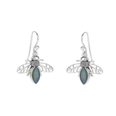 925 Sterling Silver Honey Bee Earrings SSER266