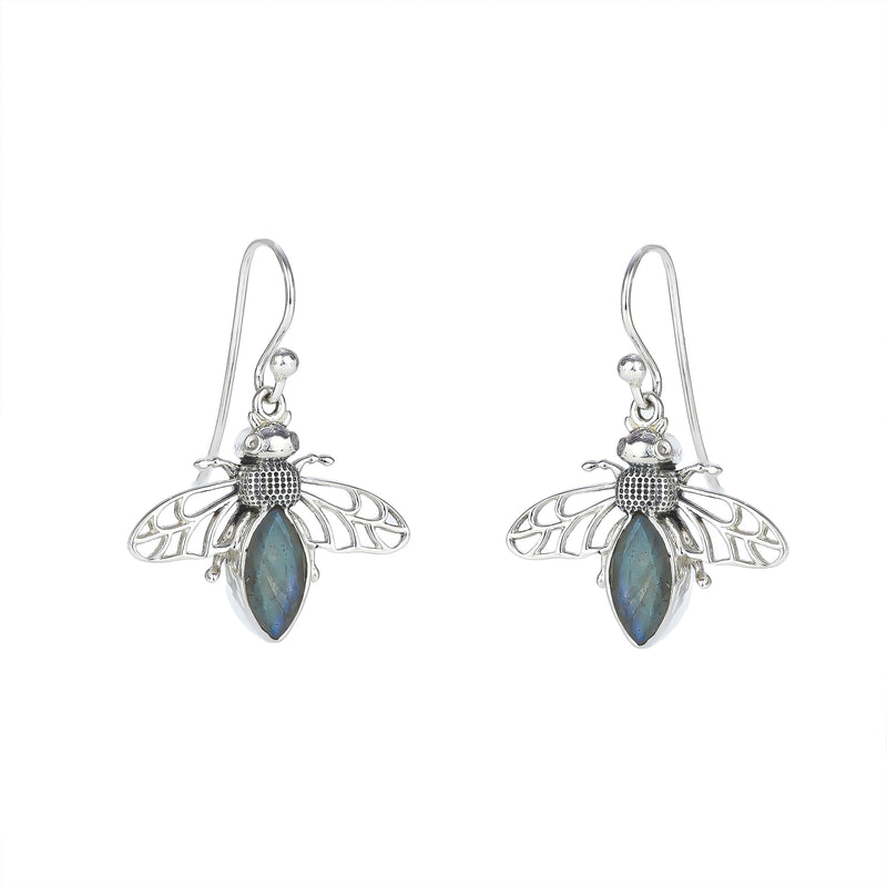 925 Sterling Silver Honey Bee Earrings SSER266