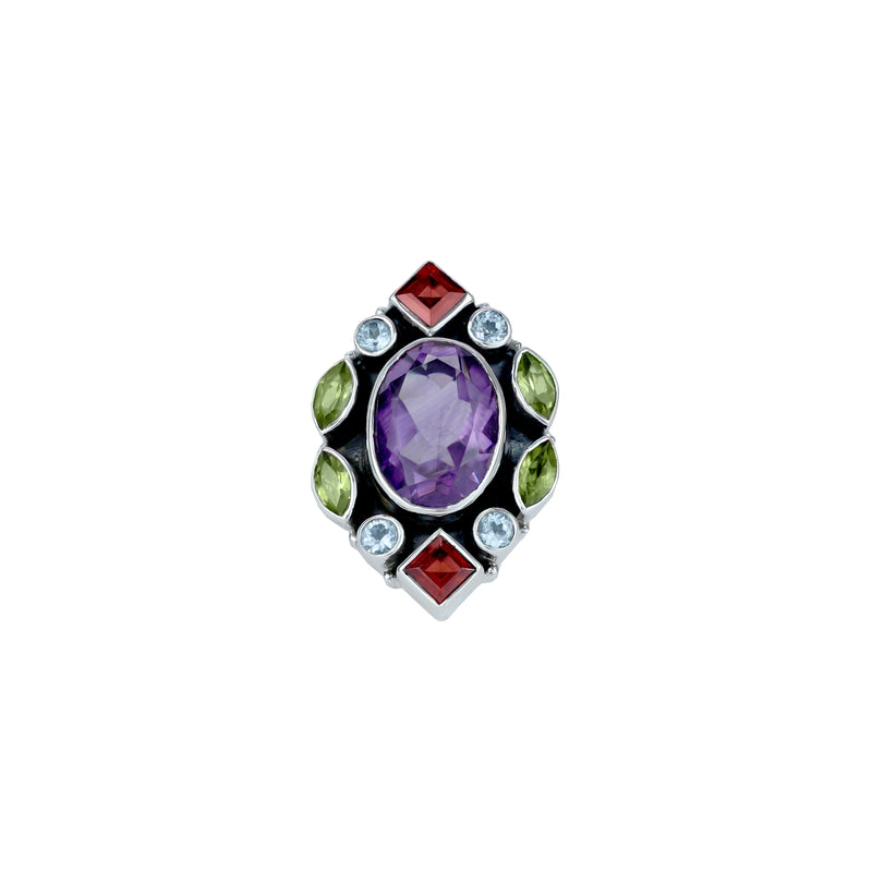 925 Sterling Silver Gemstone Rings 8 variations of Gemstone, SSR427