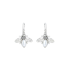 925 Sterling Silver Honey Bee Earrings SSER266