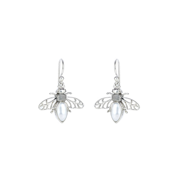 925 Sterling Silver Honey Bee Earrings SSER266
