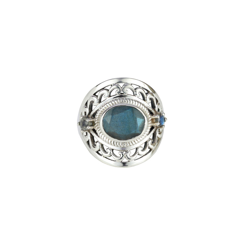 Sterling Silver Labradorite Ring SSR110