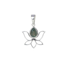 Sterling Silver Labradorite Pendant SSP136