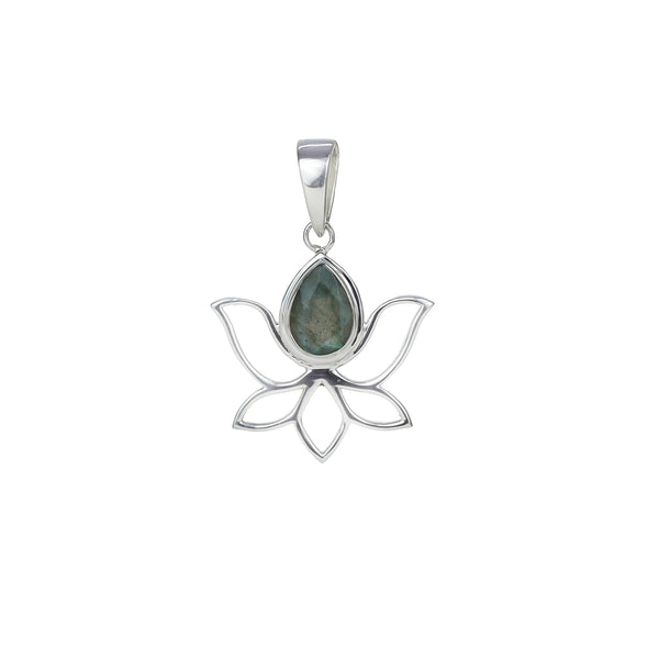 Sterling Silver Labradorite Pendant SSP136