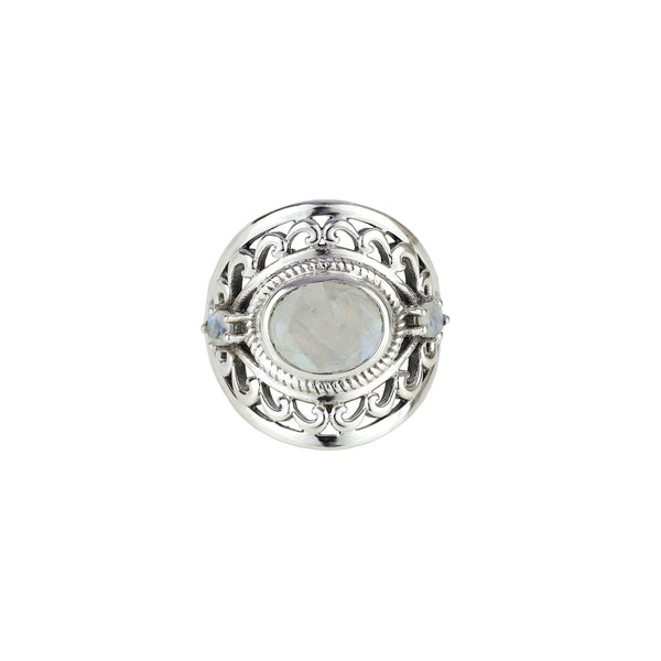 Sterling Silver Moonstone Ring SSR110
