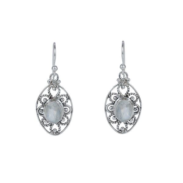 Sterling Silver Moonstone Earrings SSER274