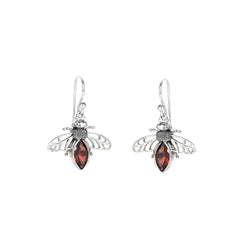 925 Sterling Silver Honey Bee Earrings SSER266