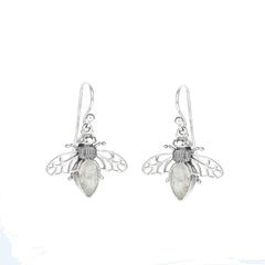 925 Sterling Silver Honey Bee Earrings SSER266