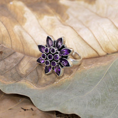 Sterling Silver Amethyst Ring SSR120