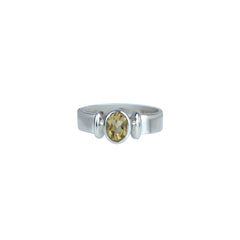 Sterling Silver Citrine Ring SSR106