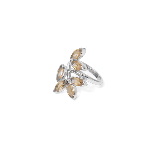 Sterling Silver Citrine Ring SSR252