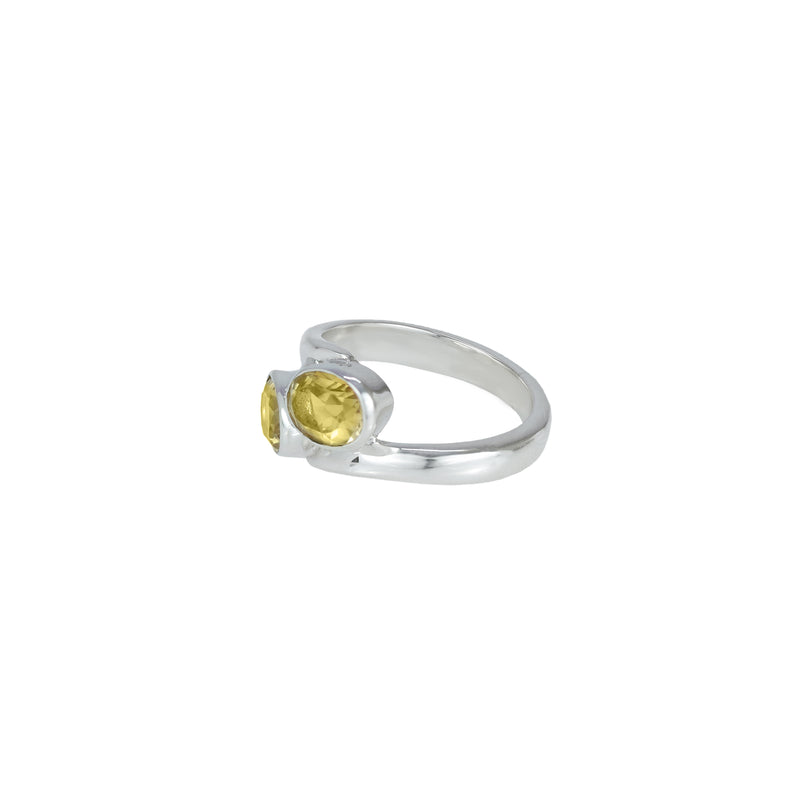Sterling Silver Citrine Ring SSR149
