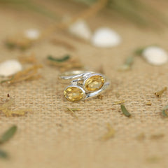 Sterling Silver Citrine Ring SSR149