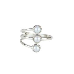 Sterling Silver Pearl Ring SSR370