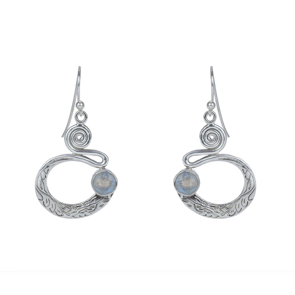 Sterling Silver Moonstone Earrings SSER117