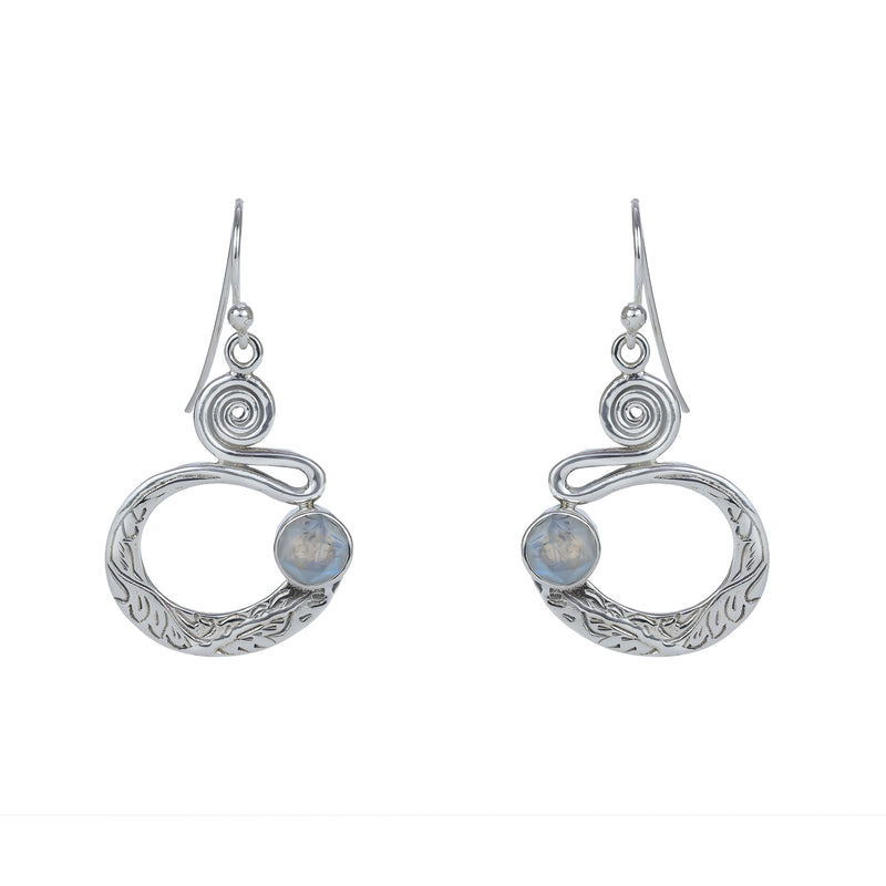 Sterling Silver Moonstone Earrings SSER117