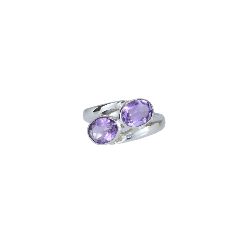 Sterling Silver Amethyst Ring SSR149