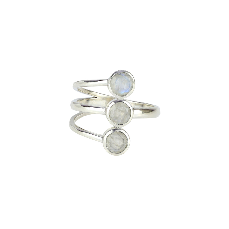 Sterling Silver Moonstone Ring SSR370