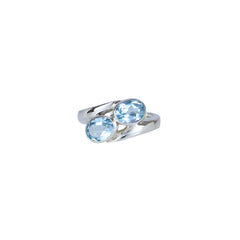 Sterling Silver Blue Topaz Ring SSR149
