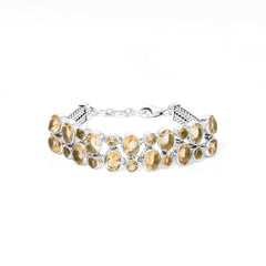 Sterling Silver Citrine Bracelet SSBR121