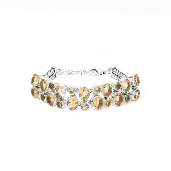 Sterling Silver Citrine Bracelet SSBR121