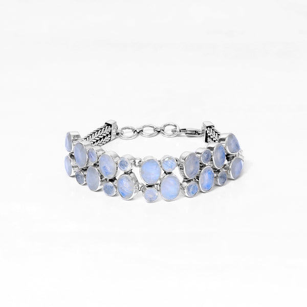 Sterling Silver Moonstone Bracelet SSBR121