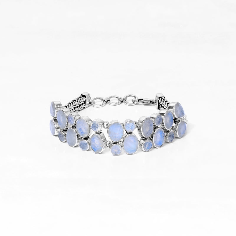 Sterling Silver Moonstone Bracelet SSBR121