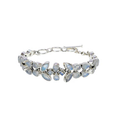 Sterling Silver Moonstone Bracelet SSBR105