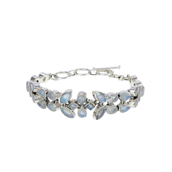 Sterling Silver Moonstone Bracelet SSBR105