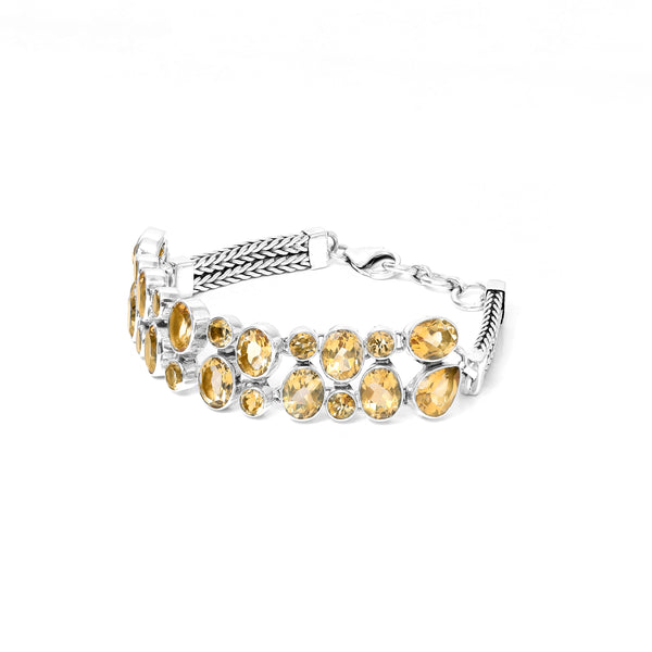 Sterling Silver Citrine Bracelet SSBR121