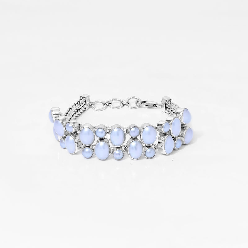 Sterling Silver Pearl Bracelet SSBR121